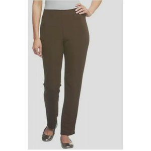 Susan Graver Essentials Lustra Knit Tall Skinny Casual Pull-On Pants Black 3XT